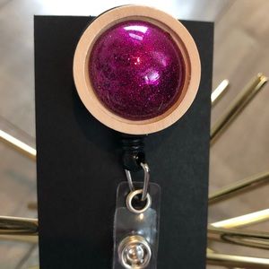 Retractable Nametag Badge Holder Lanyard Handmade